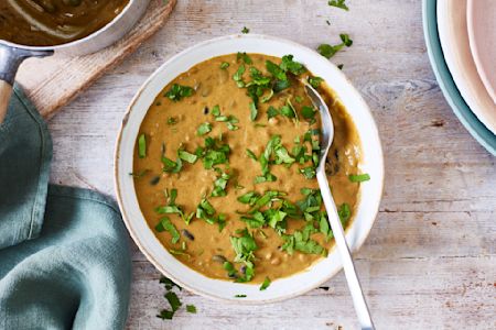 Black Bean and Lentil Soup